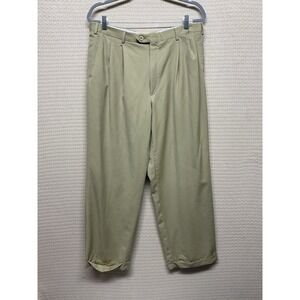 Brioni Pants Mens 38R 36x28 Pleated Cannes Sport Cuffed Dress Trouser Italy Made